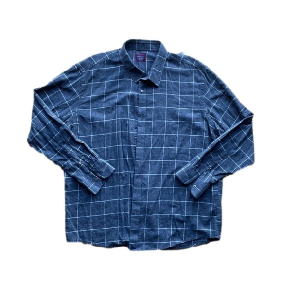 UNTUCKIT Plaid Flannel Button Down Long Sleeve Shirt Men’s Size XXL 100% Cotton - Picture 1 of 6